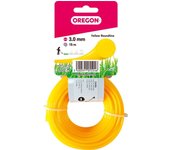 Hilo para desbrozadora redondo nylon amarillo ø 3.0mm/15m oregon 69-368-y