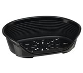 Ferplast - cama para perros y gatos - cama para perros pequeñas - 100% plástico reciclado - cesta para perros - transpirable y antideslizante -