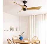 Windlight curve dc - función verano/invierno - ventilador de techo 40w silencioso ø132 cm sin luz sin wifi