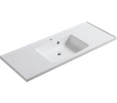 Consola de resina con lavabo a la derecha - mod. lc24