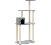 Torre para muebles de árbol para gatos, juguete para trepar, rascador, plataforma para trepar con postes 02_0022572