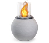 Chimenea de bioetanol brasero de suelo para jardín para interior y exterior botticelli corda beige d.40 x h54
