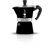 Bialetti moka express - cafetera eléctrica - 3 tazas - aluminio - negro