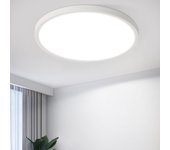 Zmh lámpara de techo led minimalista blanca de 15 w para baño y pasillo