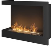 Chimenea de bioetanol empotrada simplefire corner 600 left con vidrio