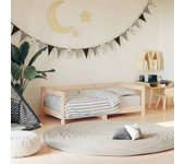 Estructura de cama para niños madera maciza de pino 70x140 cm v4174 70 x 140 cm / marrón