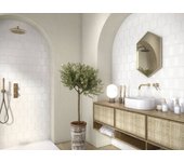 Azulejo hexagonal frame blanco brillo 12,5x15