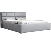 Cama pomona 105, doble, gris, 140x200, tapiz, somieres, 160x223x93cm