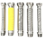 Kit 5 mangueras extensibles de acero inoxidable para calderas de gas mm. 150/300