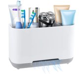 Soporte para cepillo de dientes, soportede dientes eléctrico, soporte extraíble para cepillo de dientes y pasta de dientes, con orificio de drenaje