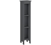 Mueble columna para almacenaje de baño con 3 compartimentos 80 cm tablero de partículas gris 03_0005827