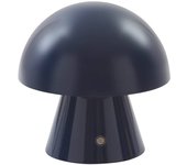 Lámpara de mesa lindby led recargable nevijo, azul, ø18cm, usb, atenuador, lámpara de mesa led