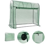 Vidaxl invernadero con puerta con cremallera 200x80x170 cm
