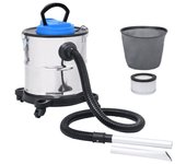 Vidaxl aspiradora de cenizas filtro hepa 1200 w 20 l acero inoxidable