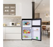 Frigorífico retro,con volumen de congelador de 21 litros, 120 kwh/año, iluminación led. disponible en diferentes colores. [clase energética e]