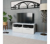 Mueble para televisión madera contrachapada blanco 95x35x36 cm