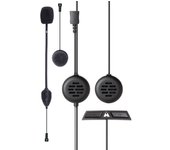 Midland btgo uni c1310.01, intercomunicador bluetooth casco moto para conversaciones entre piloto y pasajero, alcance 200 m