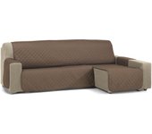 Funda cubre protector sofá chaise longue nina marrón 280cm s&t sofa covers