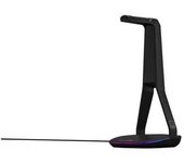 Auriculares/soporte para auriculares - the g-lab - k-stand hydrogen - 2 puertos usb - negro