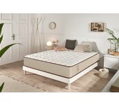 Colchón viscoelástica air max marrón 21 cm - 90x190 cm - moonia