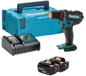 Taladro de batería 18v ddf482rfj | 2x baterías 3.0 ahim makpac