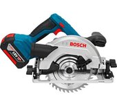 Gks 18v-57 g sierra circular para madera bosch - 2 baterías + cargador - en l-boxx - accesorios - 06016a2106