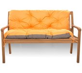 Cojín para banco de jardín 170 x 60 x 50 cm, cojines para columpio exterior/interior, color naranja