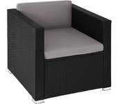 Tectake sillón de ratán robusto