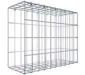 Gabión para montar con dimensiones 50 cm x 40 cm x 20 cm (l x a x p), malla 5 x 10 cm, anillo en c,. atenc.: falta una reja - diámetro del cable ...