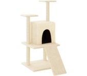 Torre para muebles de árbol para gatos, juguete para trepar, rascador, plataforma para trepar con postes 02_0022457