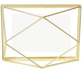 Umbra prisma cornice portafoto, 10x15cm, acciaio, ottone opaco
