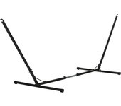 Soporte para hamaca outsunny metal negro 388x109x116 cm