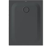 Plato de ducha rectangular betteultra 1000x750x25mm, 1650-400, color: cuervo mate