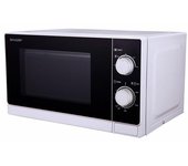 Horno microondas combinado de superficie plana sharp r-600ww, 20 l, 800 w, color blanco y negro