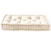 Puf algodón blanco 120 x 13 cm