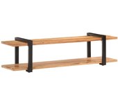 Mueble para tv madera maciza de acacia 160x40x40 cm