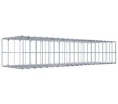 Gabión para montar con dimensiones 100 cm x 20 cm x 30 cm (l x a x p), malla 5 x 10 cm, anillo en c,. atenc.: falta una reja - diámetro del cable...