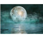 Papier peint intissé panoramique mer nature bleu 250x175 cm - colle inclus - xxl moderne papier peint pour chambre salon