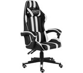 Silla sillón giratorio para ordenador office estudio de y polipiel blanca 02_0024226