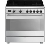 Smeg concert bg91ix2 cocina cocina familiar tipo industrial con placa de inducción acero inoxidable a