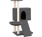 Muebles para gatos, torre, juguete para trepar, rascador, plataforma para trepar con postes rascadores de 02_0022719