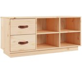 Banco para zapatos botas cómoda estante mueble de entrada almacenamiento 100 x 34 x 45 cm madera maciza d 02_0022858