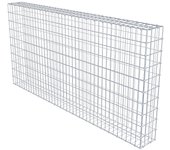 Gavión 200 cm x 100 cm x 20 cm (l x h x p), tamaño de malla 5 x 10 cm, anillo espiral - diámetro del cable 4 mm