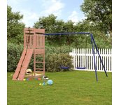 Vidaxl parque infantil de exterior madera maciza douglas