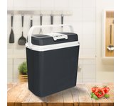 Nevera eléctrica 24l 12v 220v mini nevera portátil para coche modo frío/caliente función ecológica