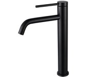 Grifo lavabo alto, grifo monomando lavabo agua fría y caliente, grifos para lavabo de encimera, grifos mezclador de baño de acero inoxidable 304