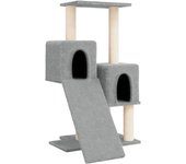 Torre de muebles para gatos, juguete para trepar, rascador, plataforma para trepar con postes rascadores 02_0022619