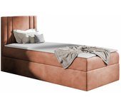 Cama continental baltimore 179, continental, individuales, rosa, 80x200, tapiz, somieres, 82x208x103cm