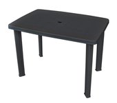 Maison exclusive - mesa de jardín plástico gris antracita 101x68x72 cm