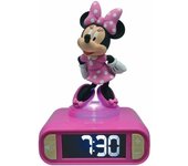 Despertador digital con luz nocturna 3d minnie y efectos de sonido